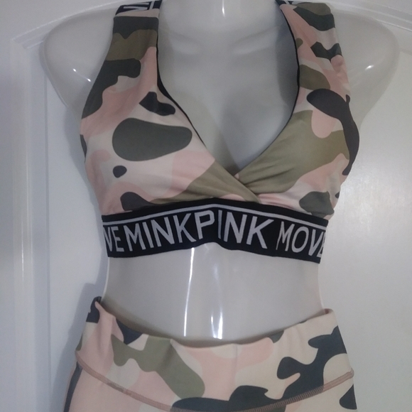 MINKPINK Pants - MinkPink Survivor Halter Sports Bra/Legging Set